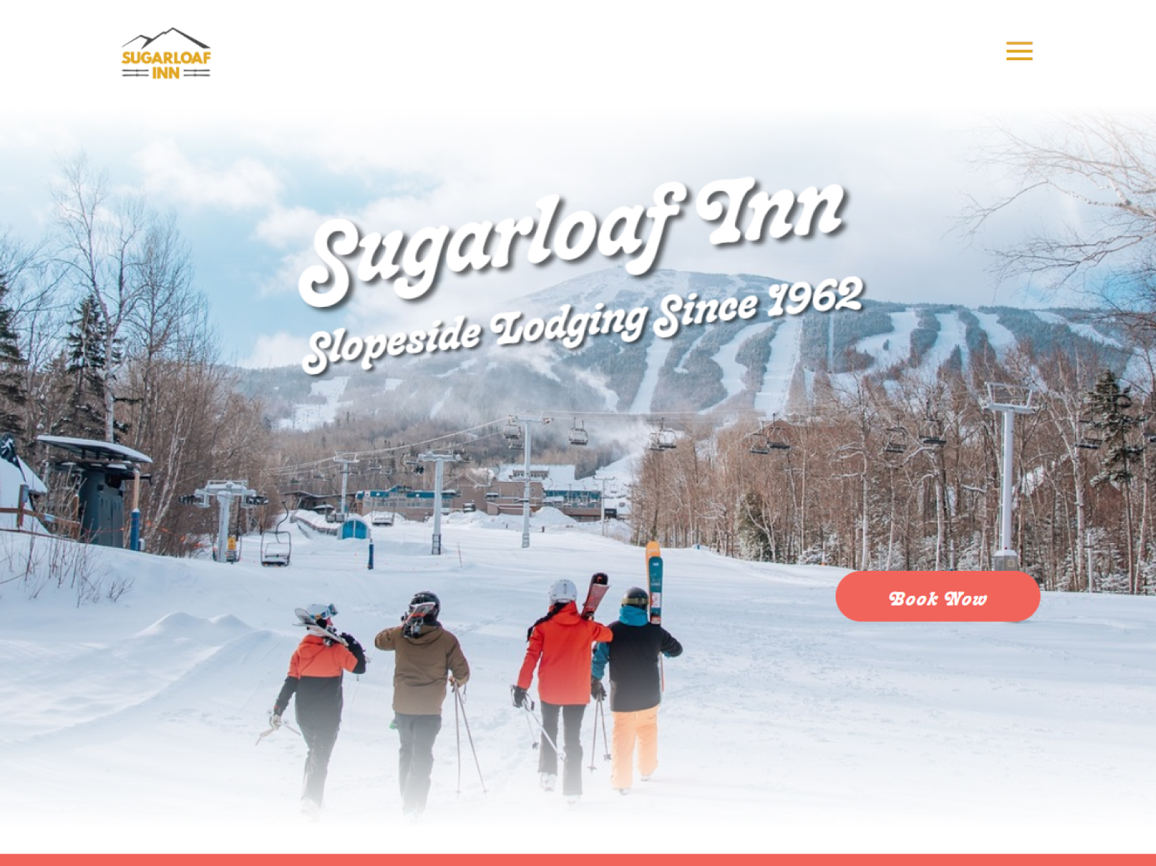 Thumbnail for my website section. This is the header for the Sugarloaf Inn website