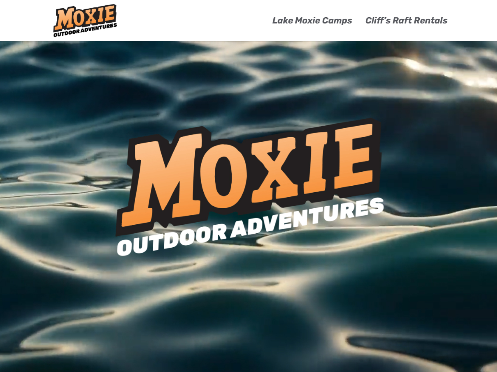 Thumbnail for my website section. This is the header for the Moxie Outdoors website